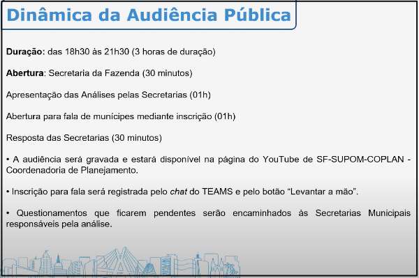 Orçamento cidadão propostas