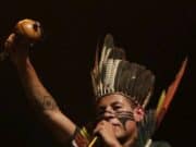 Sesc Santana recebe grupo de rap, Oz Guarani em atividade do projeto “Minha língua nasce quando eu falo e canto” Sesc Santana Oz guarani