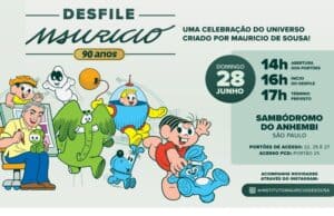 Sambódromo do Anhembi recebe desfile inédito em homenagem aos 90 anos de Mauricio de Sousa Sambódromo Anhembi Maurício Sousa