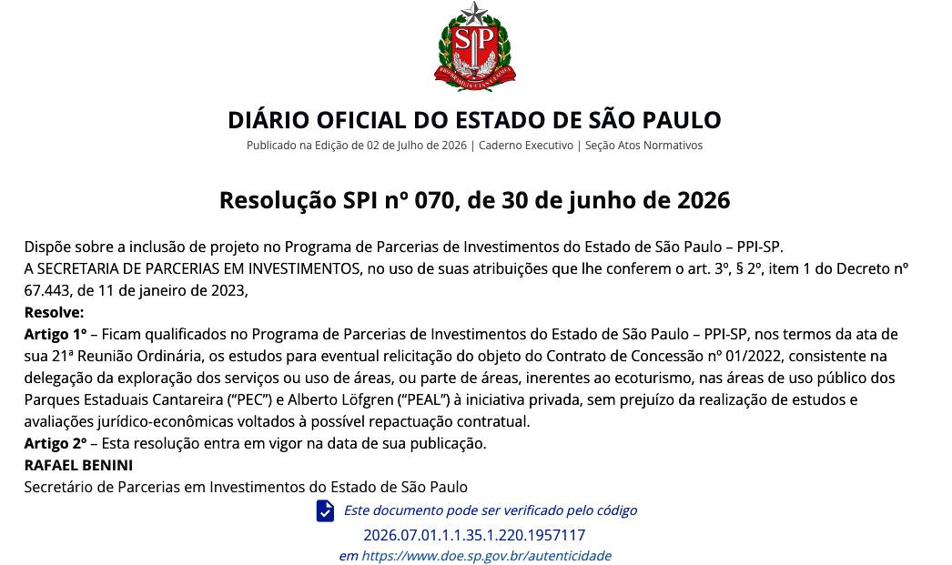 Urbia Horto Florestal Cantareira