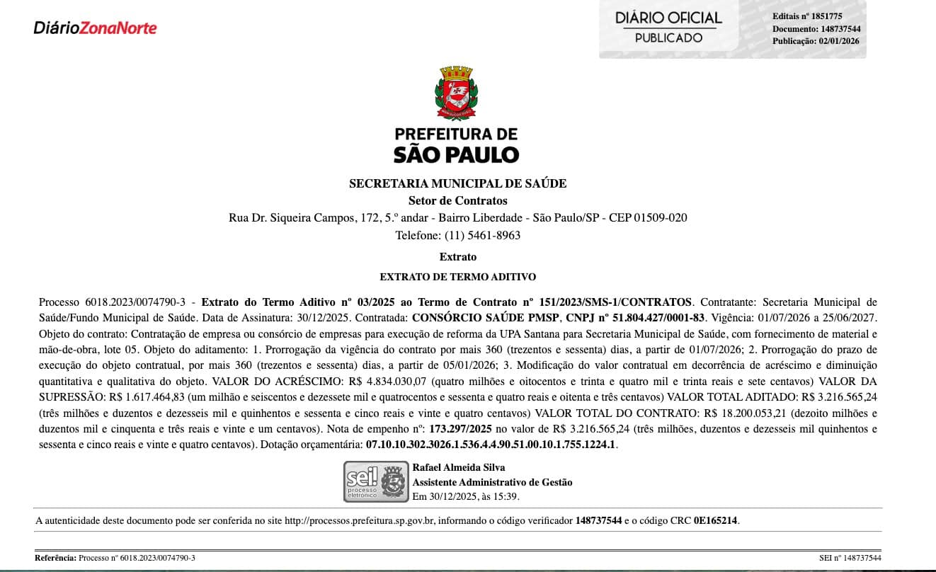 reforma pronto-socorro santana